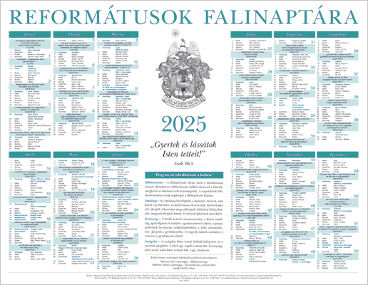 Reformátusok Falinaptára 2025