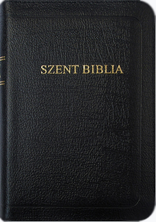 Bible (Károli), pocket size, leather, zipper